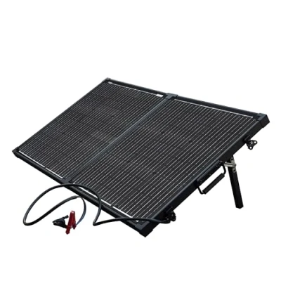 Image of Technaxx 100W Solar Charger Set TX 215 Monocrystalline Portable Power Panel with LCD Display Controller Ideal for Garden, Camping
