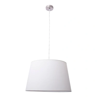 Image of Bologna Cylindrical Pendant Ceiling Light Beige 1xE27 Steel Rose