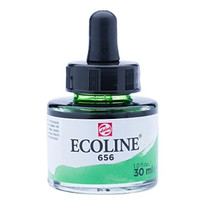 Image of Ecoline Liquid Watercolor 30 ml Pipette Jar Forest Green (11256561)