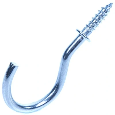 Image of 50x Large 38mm/1.5&quot; Flush Cup Hooks Shed/Garage Tool Holders
