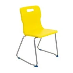 Image of Titan Skid Base Chair Size 6 460mm Seat Height Yellow T26 Y