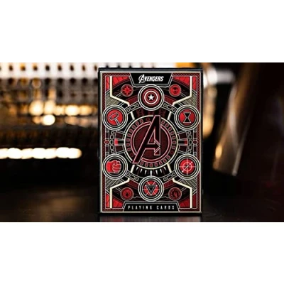 Image of Murphy&#039;s Magic Supplies, Inc. Avengers: Red Edition Playing Cards by theory11, Great Gift For Card Collectors
