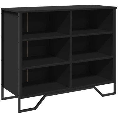 Image of vidaXL Sideboard Black 91x35.5x74.5 cm Engineered Wood