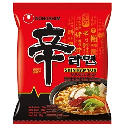 Image of SPICEHUB NongShim Shin Ramyun Noodle Soup, Gourmet Spicy (Pack of 20)