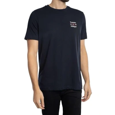 Image of Tommy Hilfiger Stack Print Tshirt, Men&#039;s, Size: 3XL, Desert sky