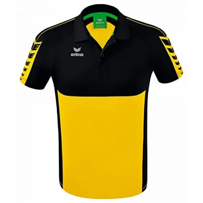 Image of Erima Men&#039;s Six Wings Sport Polo, Yellow, XXL