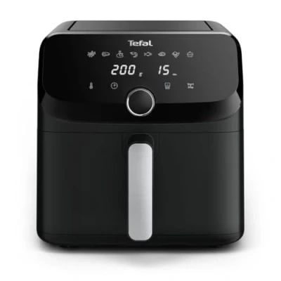 Image of Tefal Easy Fry Mega, Air fryer, Extra Large Capacity 7.5 L, 8 Preset Programs, Compact Size, EY8558G0, Black