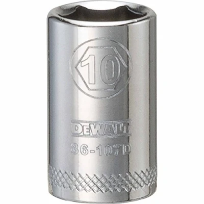 Image of DEWALT DWMT86107OSP 1/4&quot; 6 PT Standard Socket 10MM