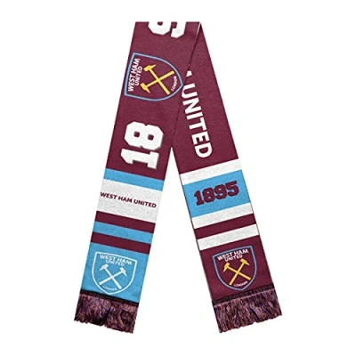 Image of FOCO West Ham United FC Retro Acrylic Bar Scarf