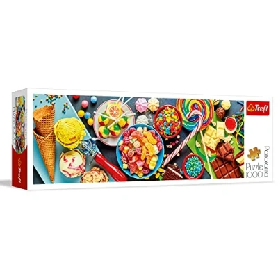 Image of Trefl 29046 Panorama Ice Cream Sweets Chocolate Lollipop for Adults and Children from 12 Years 2000 Qualité Premium Pour et Enfants à partir de ans Puzzle, Treat, 1000 Pièces