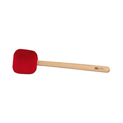 Image of Sonic Energy gong mallet Medium Red with beechwood handle For players, meditation, percussion Sheep’s wool, synthetic fleece (MGM M R)