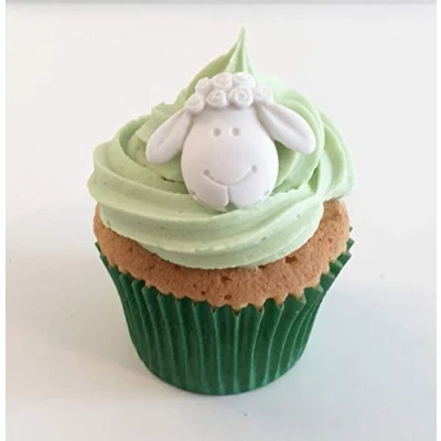 Image of 6 Sugar Sheep Cake Toppers Edible, Unique &amp; Made with Love Imagination in The UK!