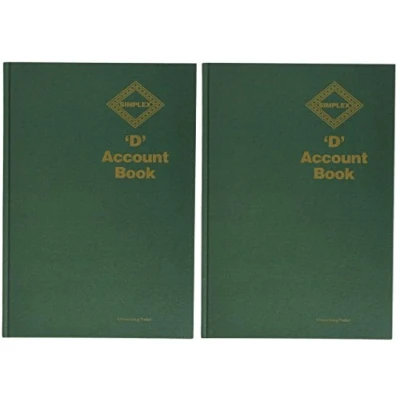 Image of 2X Simplex D Accounts Book Green