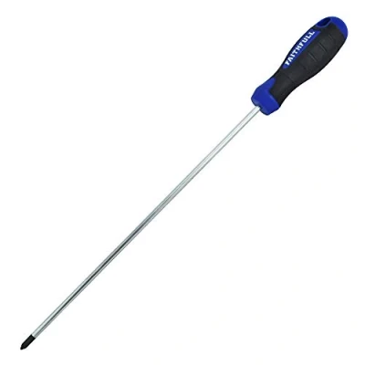 Image of Faithfull FAISDPZ2L Soft Grip Long Reach Screwdriver Pozidriv PZ2 x 250mm