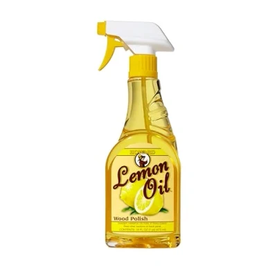 Image of HOWARD Lemon Oil Furniture Polish Trigger Spray Cleaner for Wooden Items Using Real Citrus Oils 473ml