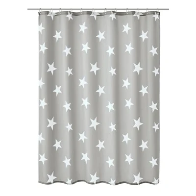 Image of Kleine Wolke Shower Curtain, Polyester, Grey, 180x200 cm