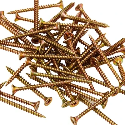Image of ForgeFix Multi Purpose Single Thread Screws 3.5 x 40mm Zinc Yellow Passivated Box 200