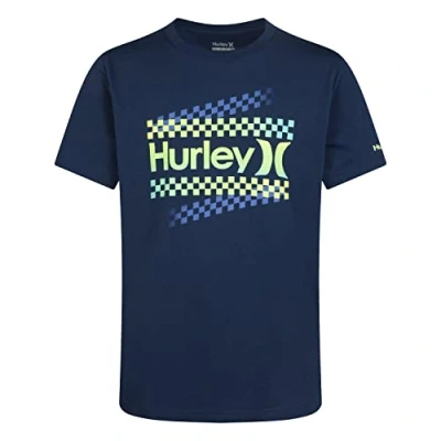 Image of Hurley Boy&#039;s Hrlb Zip Check Tee T Shirt, Night Force, 10 Jahre