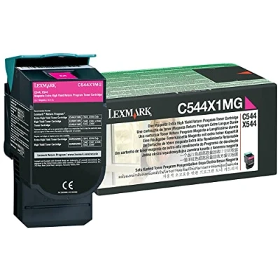 Image of Lexmark C544/X544 Series Extra High Yield Return Program Toner Cartridge Magenta LE0C544X1MG