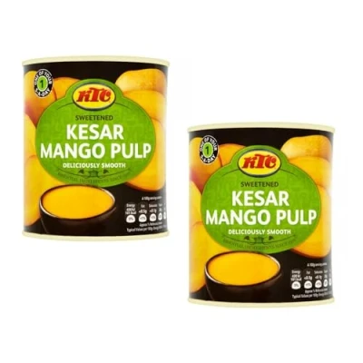 Image of KTC Kesar Mango Pulp Tin 850g (Pack of 2)
