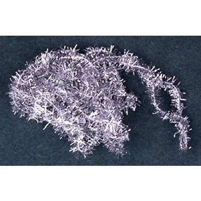 Image of Melody Jane New Dolls House Christmas Decoration Silver Xmas Tinsel