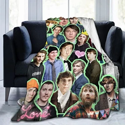 Image of LOUJIN Paul Dano Soft and Comfortable Warm Fleece for Sofa,Office Bed car Camp Couch Cozy Plush Throw s Beach 125CM X 100CM