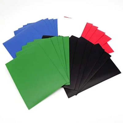 Image of docsmagic.de 5 x 100 Mat Card Sleeves Standard Size 66 91 Black Blue Green Red White PKM MTG