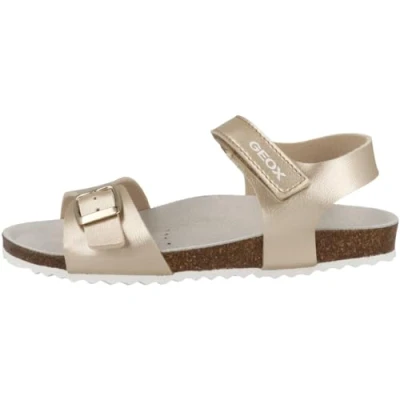 Image of Geox Adriel Girls Sandal, platinum, 7 UK Child