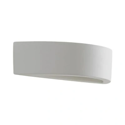 Image of Wall Light &#039;Konstantin&#039; dimmable (Modern) in White Made of Plaster/Clay for e.g. Living Room &amp; Dining (1 Source, E14) from Lindby Lighting, lamp