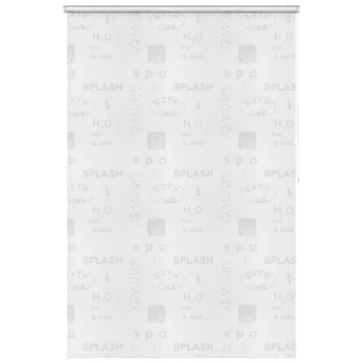 Image of vidaXL Shower Curtain Roller Blind 140x240cm Grey EVA Water Resistant Bathroom Divider with Ceiling Mount and Pull Cord