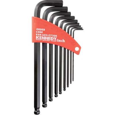 Image of Kennedy Imperial L Wrench Ball Driver Set (9 Piece)