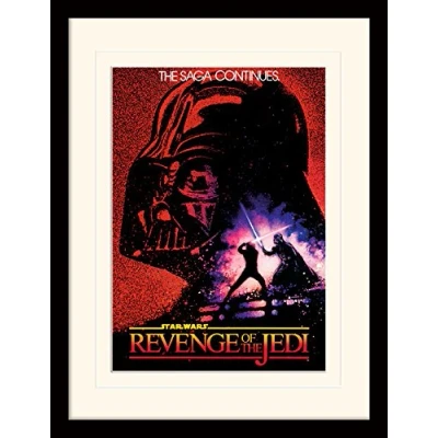 Image of Star Wars Revenge of The Jedi Memorabilia Art Print, Multi Colour, 30 x 40 cm