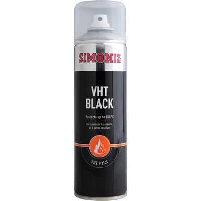 Image of Simoniz SIMVHT20D High Temperature Black Matt Paint 500ML