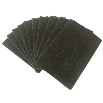 Image of We Can Source It Ltd Steel Wool Scouring Grill Cleaning Pad Griddle Cleaner Scourer For Pans, BBQ Grills, Oven Kitchen Essential 10 Pads
