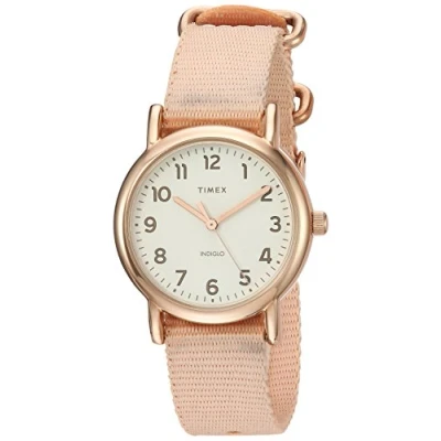 Image of Timex Women Analog Quartz Watch with Fabric Strap TW2R599009J