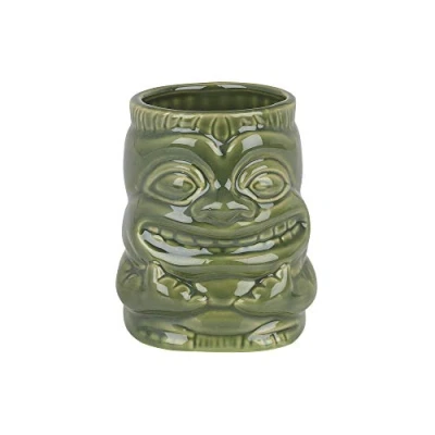 Image of Beaumont Ceramic Tiki Mug with Handle 425ml Sea Green