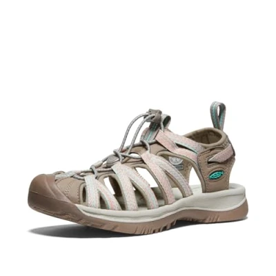 Image of KEEN Women&#039;s Whisper Sandal, Taupe Coral, 4.5 UK