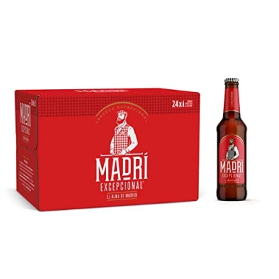 Image of Madri Excepcional Lager Beer 24 x 330 ml (bottles),Package may vary