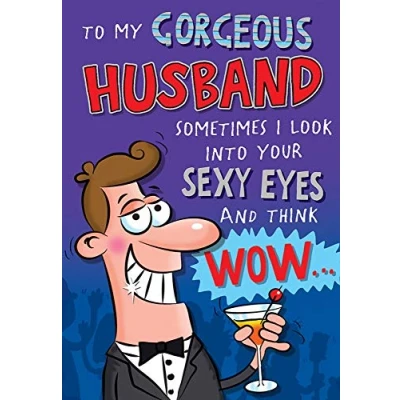 Image of Piccadilly Greetings Birthday Card Husband 9 x 6 inches