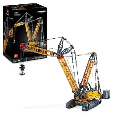 Image of LEGO Technic Liebherr Crawler Crane LR 13000 Set, Build the Ultimate Remote Controlled Construction Vehicle with Control+ App, Winch System and Luffing Jib, Large Model for Adults, Men, Women 42146