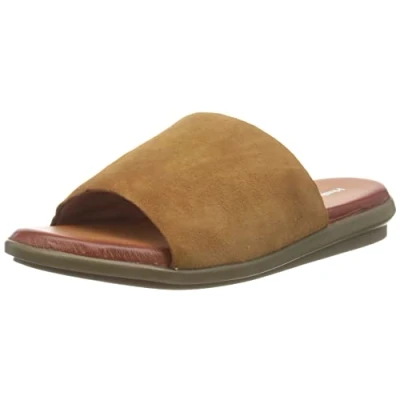 Image of Hush Puppies Women&#039;s Krystal Slide Sandal, Tan, 5 UK