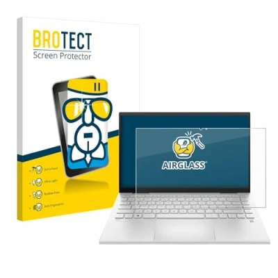 Image of brotect Glass Screen Protector Film compatible with HP Pavilion x360 (14 dyX) Foil 9H Protection [Scratch Resistant, High Clarity]