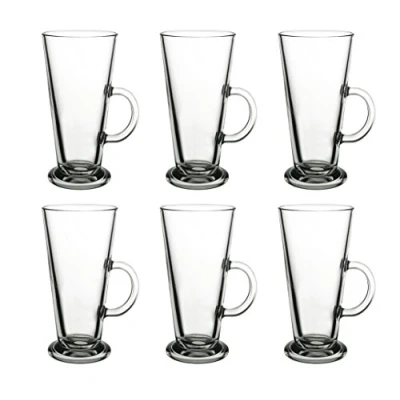 Image of latte Glass Double Walled Insulated Drinking glasses Pack of 2 (6 X 270ML)…