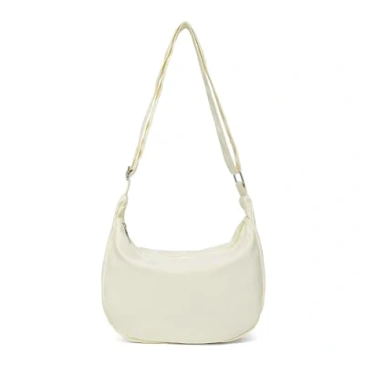 Image of Miss Lulu Cross Body Bag for Women Waterproof Crescent Dumpling with Adjustable Strap (Beige)