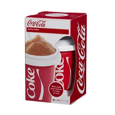 Image of ChillFactor Coca Cola slushy maker Reusable cup, homemade slushies. Squeeze cup Kitchen toys