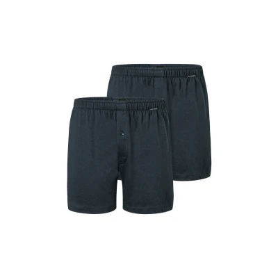 Image of Schiesser 2PACK Basic Boxer shorts, Men&#039;s, Size: 4, Nachtblau