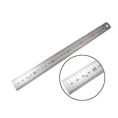 Image of Shinwa H101 C 300 mm Rigid &quot;Zero Glare&quot; Metric Machinist Ruler/Rule Scale .5 &amp; Markings