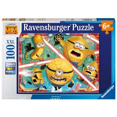 Image of Ravensburger Minions Despicable Me 4 Jigsaw Puzzle for Kids Age 6 Years Up 100 Pieces XXL