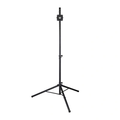 Image of Relaxdays Dartboard Stand, Mobile &amp; Height Adjustable, Folding TV Speaker Tripod, Iron, HWD: 195 x 115 100 cm, Black