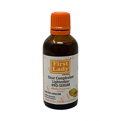 Image of First Lady Papaya Clear Complexion Skin Lightening Pro Serum 60ml with Vitamin C dark spot remover for face